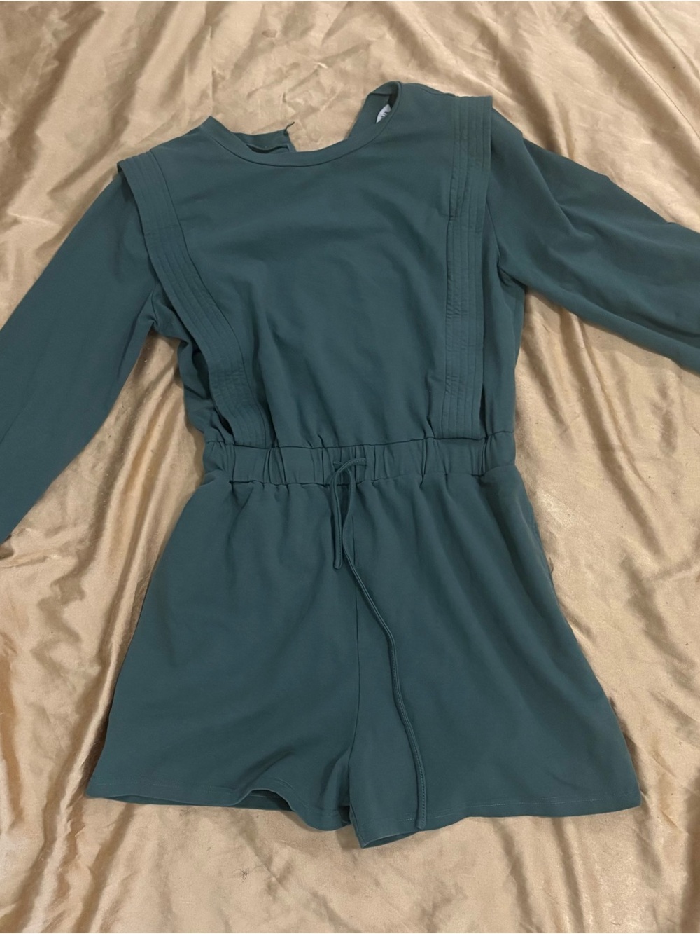 Women’s One One Six Long Sleeve Teal One-Piece Romper